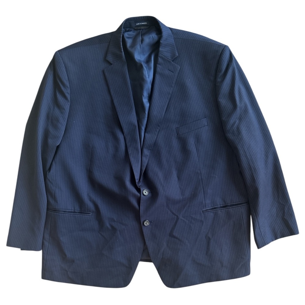 Ralph Ralph Lauren Men’s Navy Blazer 54R US Two-Button Notch Lapel 100% Wool